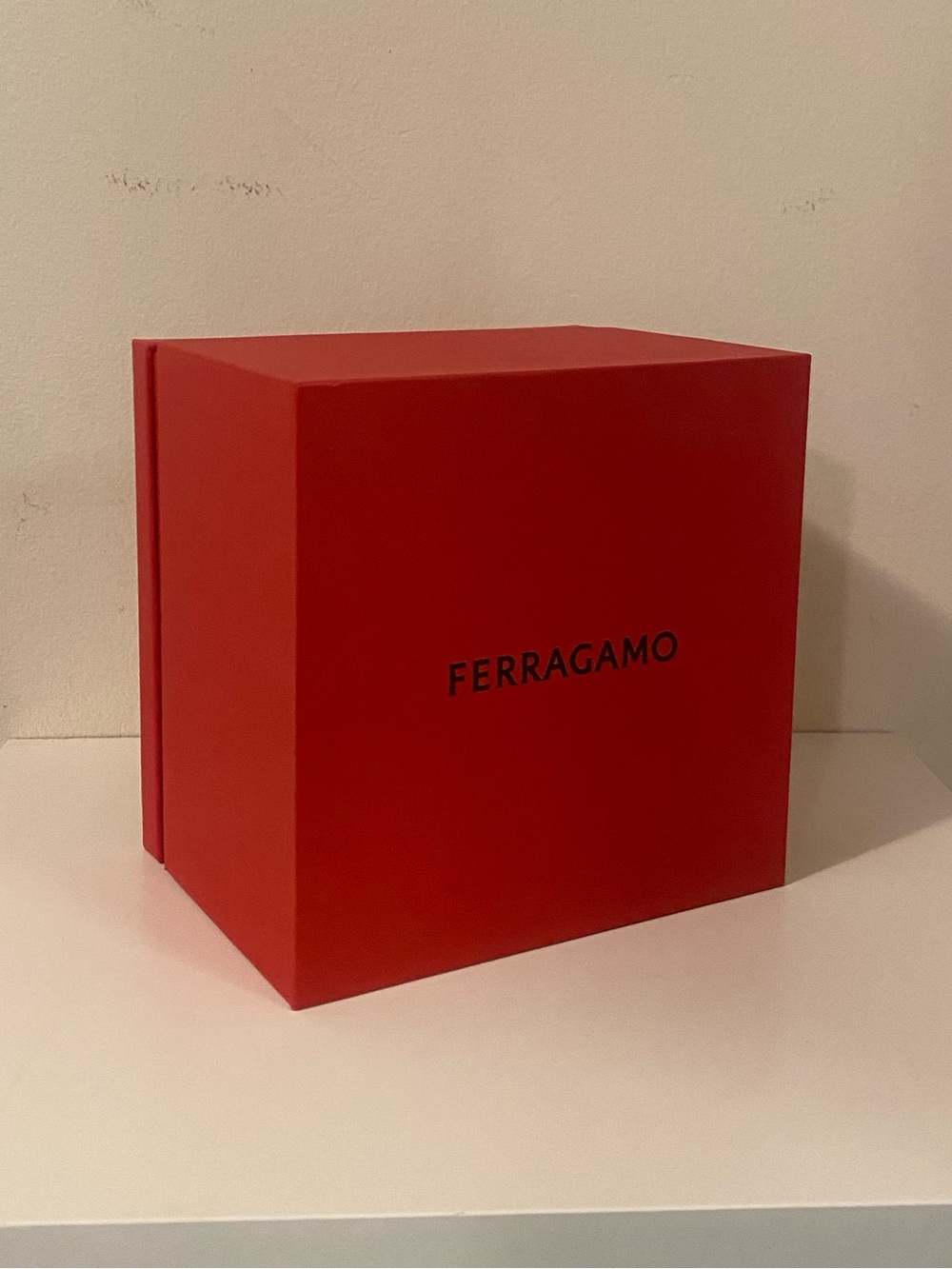 Salvatore Ferragamo Red Watch Box with Logo
